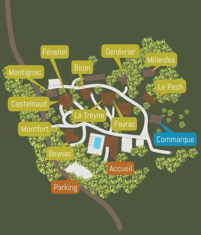 Chalet Commarque pour 5 personnes à La Truffière Village de gîtes Chalet Commarque pour 5 personnes à La Truffière Village de gîtes