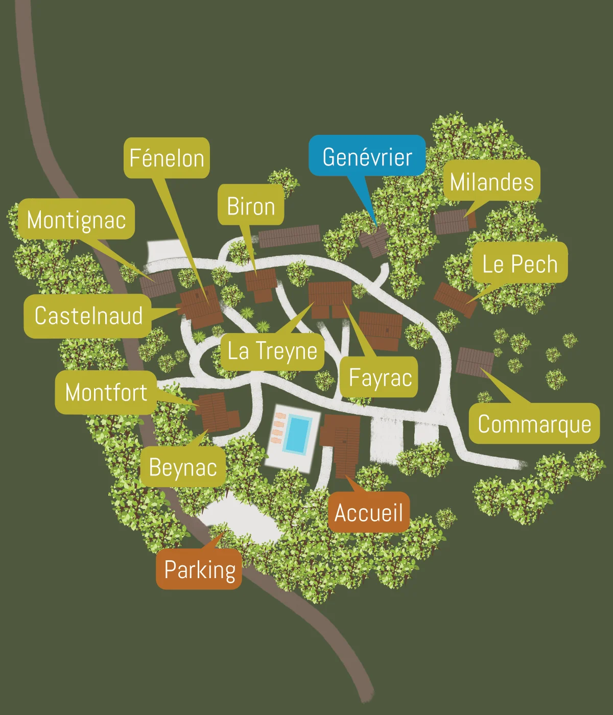 Chalet Genévrier pour 4 personnes à La Truffière Village de gîtes Chalet Genévrier pour 4 personnes à La Truffière Village de gîtes