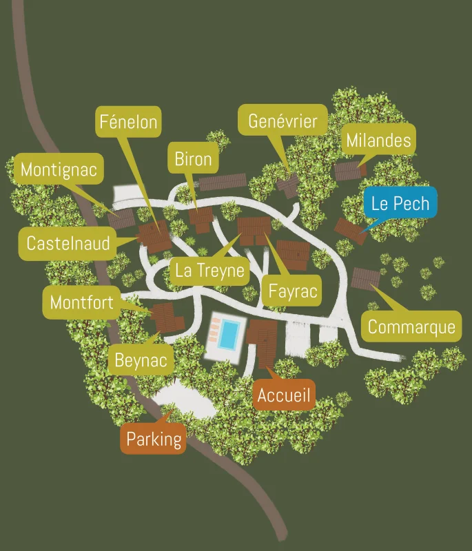 Chalet Le Pech pour 7 personnes à La Truffière Village de gîtes Chalet Le Pech pour 7 personnes à La Truffière Village de gîtes