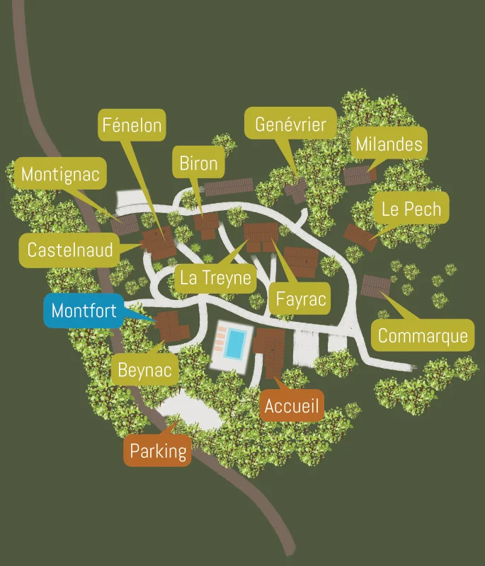 Gîte Montfort pour 5 personnes à La Truffière Village de gîtes Gîte Montfort pour 5 personnes à La Truffière Village de gîtes